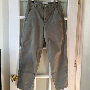 Everlane The Utility Barrel Pant - Pewter Green -  4 Tall 4T